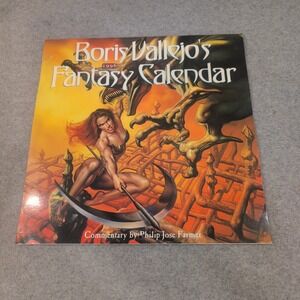 Boris Vallejo 1996 Fantasy Calendar Philip Jose Farmer Workman Publishing VG